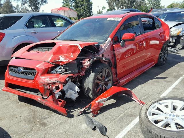 JF1VA1F69G9833084 - 2016 SUBARU WRX PREMIU RED photo 2