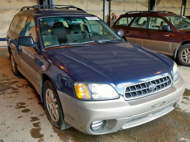 4S3BH675936636522 - 2003 SUBARU LEGACY OUT BLUE photo 1