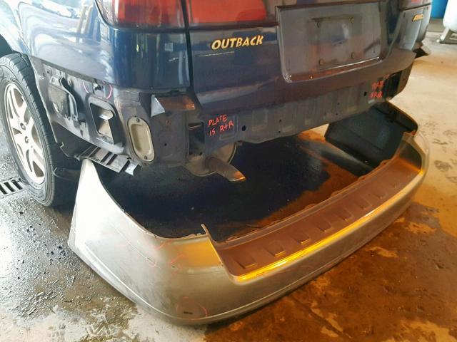 4S3BH675936636522 - 2003 SUBARU LEGACY OUT BLUE photo 9