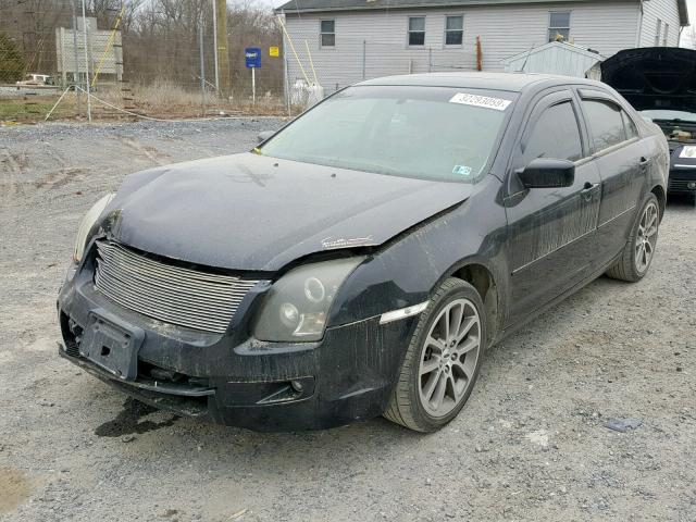 3FAHP07Z18R106736 - 2008 FORD FUSION SE BLACK photo 2