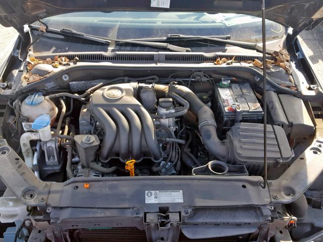 3VW2K7AJ6BM011097 - 2011 VOLKSWAGEN JETTA BASE GRAY photo 7