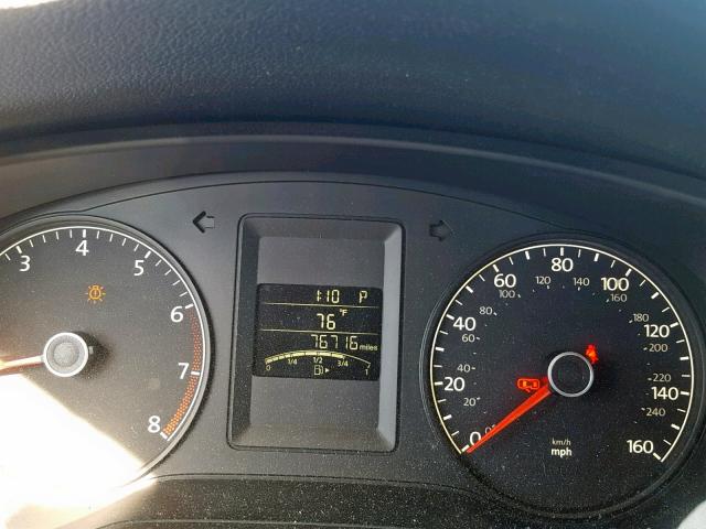 3VW2K7AJ6BM011097 - 2011 VOLKSWAGEN JETTA BASE GRAY photo 8