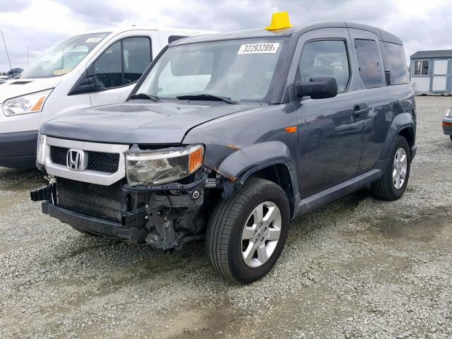 5J6YH18739L003306 - 2009 HONDA ELEMENT EX CHARCOAL photo 2