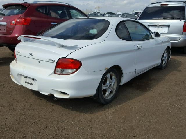 KMHJG25F11U232721 - 2001 HYUNDAI TIBURON WHITE photo 4