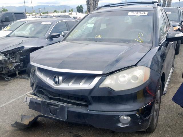 5J8TB18297A011605 - 2007 ACURA RDX BLACK photo 2