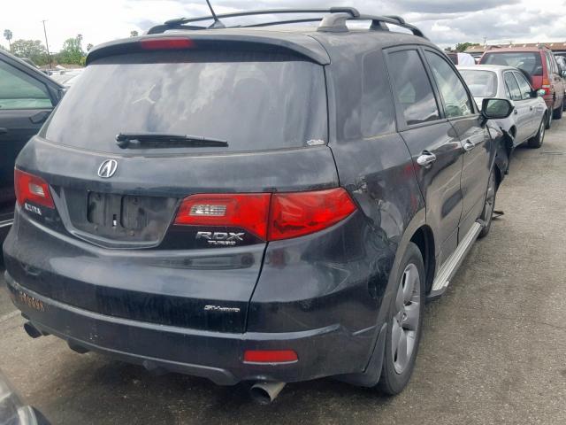 5J8TB18297A011605 - 2007 ACURA RDX BLACK photo 4