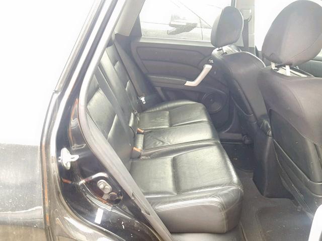 5J8TB18297A011605 - 2007 ACURA RDX BLACK photo 6