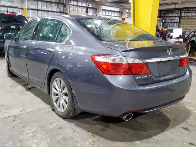 1HGCR3F81DA033575 - 2013 HONDA ACCORD EXL GRAY photo 3