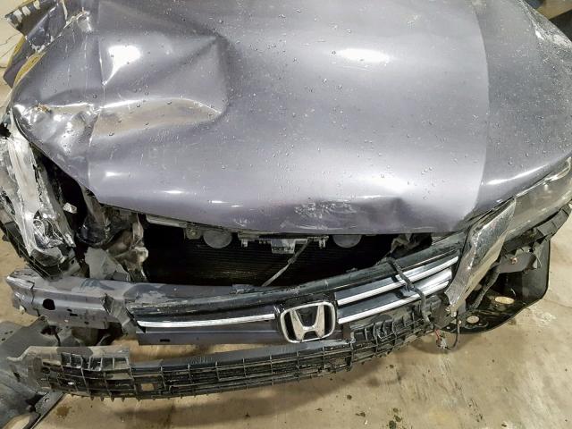 1HGCR3F81DA033575 - 2013 HONDA ACCORD EXL GRAY photo 7