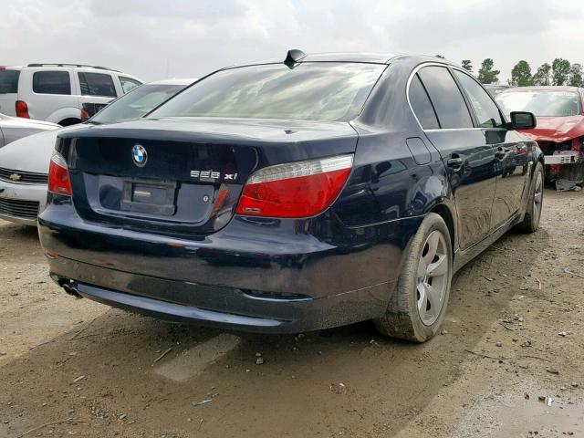 WBANV13528BZ48093 - 2008 BMW 528 XI BLUE photo 4