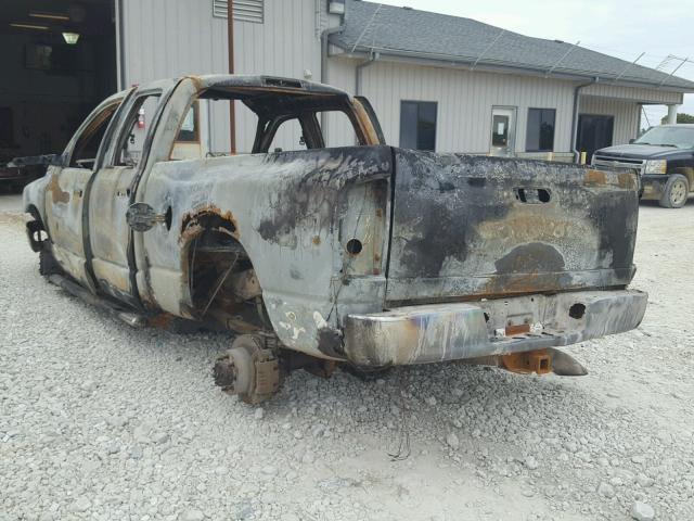 3D7KU28C44G172420 - 2004 DODGE RAM 2500 S დამწვარი ფოტო 3