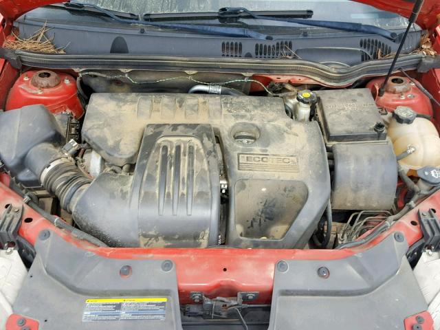 1G1AT58H997198982 - 2009 CHEVROLET COBALT LT RED photo 7