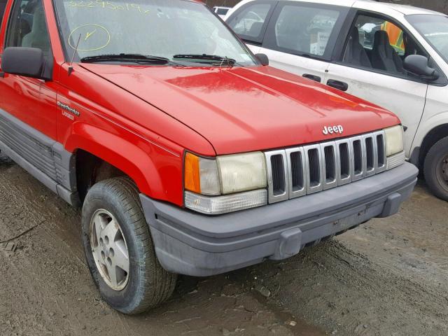 1J4GZ58S5SC775137 - 1995 JEEP GRAND CHER RED photo 9