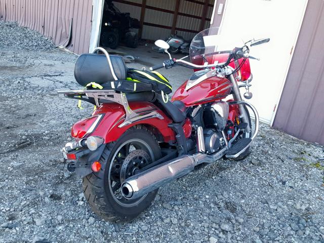 JYAVN01E2EA021026 - 2014 YAMAHA XVS950 A RED photo 4