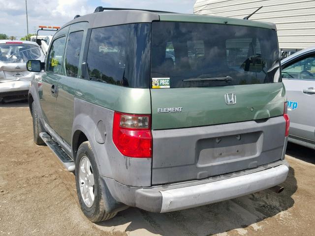 5J6YH28533L026645 - 2003 HONDA ELEMENT EX GREEN photo 3