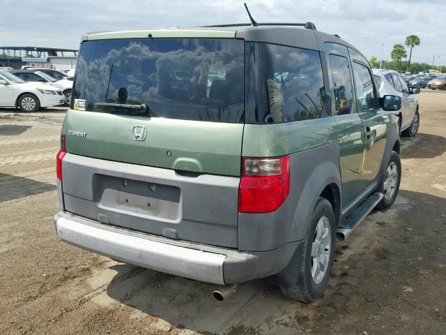 5J6YH28533L026645 - 2003 HONDA ELEMENT EX GREEN photo 4