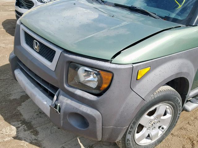 5J6YH28533L026645 - 2003 HONDA ELEMENT EX GREEN photo 9