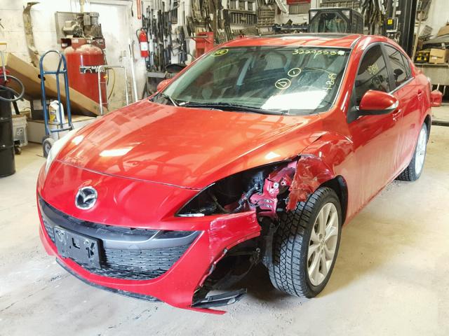 JM1BL1S51A1169356 - 2010 MAZDA 3 S RED photo 2