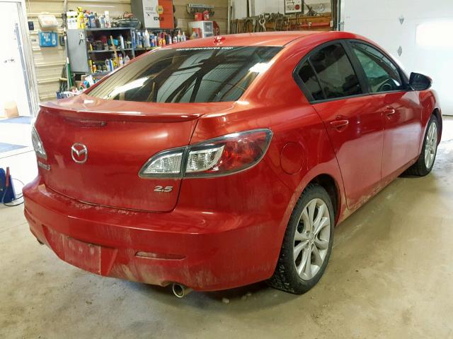 JM1BL1S51A1169356 - 2010 MAZDA 3 S RED photo 4