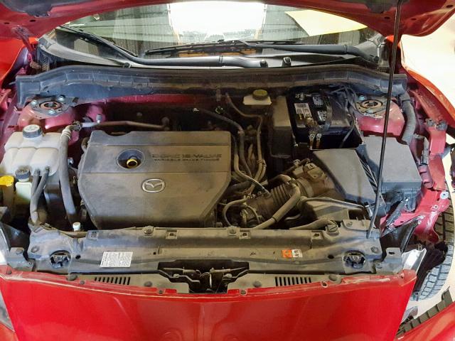 JM1BL1S51A1169356 - 2010 MAZDA 3 S RED photo 7