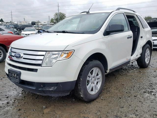 2FMDK3GC6ABA61751 - 2010 FORD EDGE SE WHITE photo 2