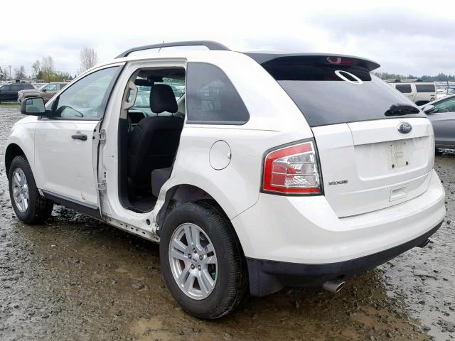 2FMDK3GC6ABA61751 - 2010 FORD EDGE SE WHITE photo 3