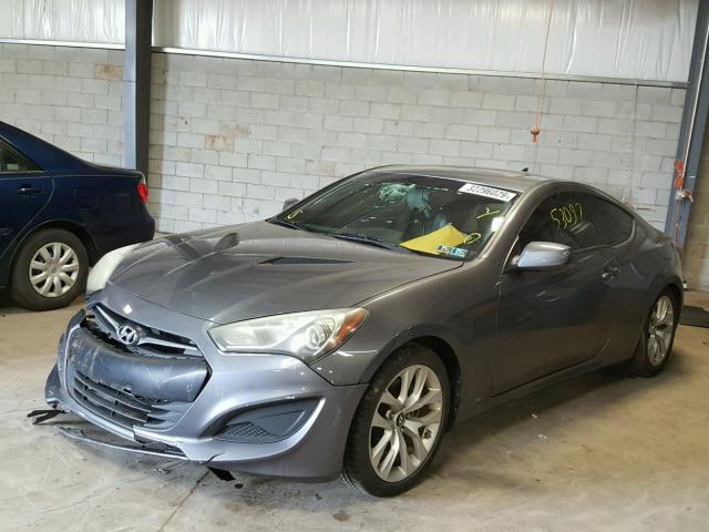 KMHHT6KDXDU109623 - 2013 HYUNDAI GENESIS CO GRAY photo 2