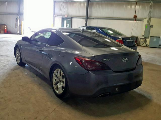 KMHHT6KDXDU109623 - 2013 HYUNDAI GENESIS CO GRAY photo 3