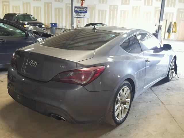 KMHHT6KDXDU109623 - 2013 HYUNDAI GENESIS CO GRAY photo 4