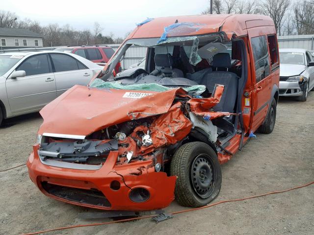 NM0KS9CN0DT168074 - 2013 FORD TRANSIT CO ORANGE photo 2