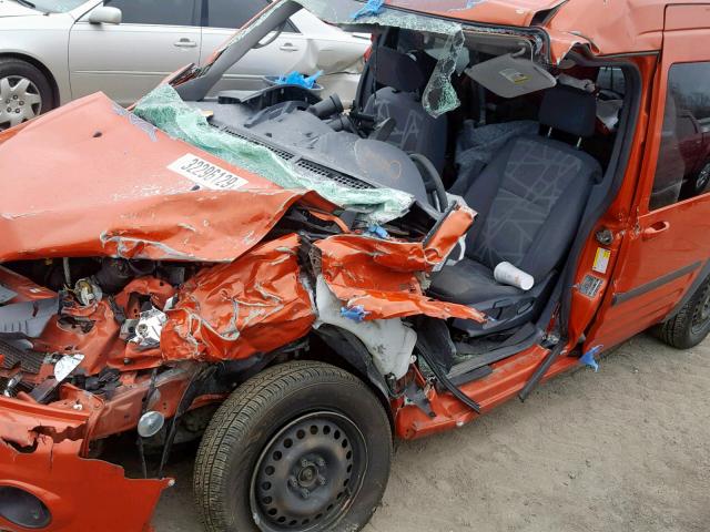 NM0KS9CN0DT168074 - 2013 FORD TRANSIT CO ORANGE photo 9