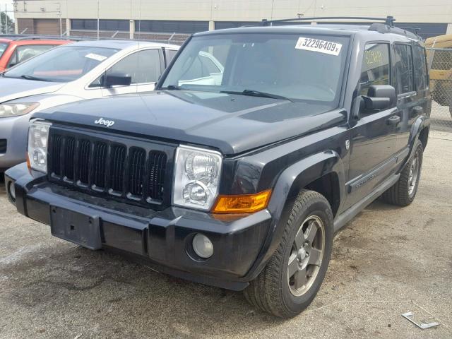 1J8HG48N36C179012 - 2006 JEEP COMMANDER BLACK photo 2