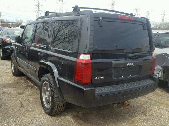1J8HG48N36C179012 - 2006 JEEP COMMANDER BLACK photo 3