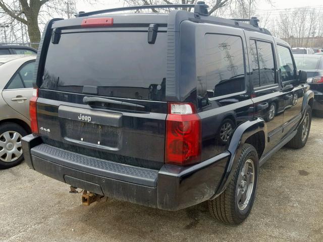 1J8HG48N36C179012 - 2006 JEEP COMMANDER BLACK photo 4