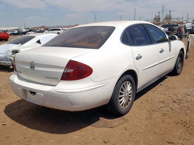 2G4WC532451310896 - 2005 BUICK LACROSSE C WHITE photo 4