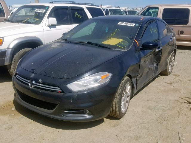 1C3CDFCA8DD292234 - 2013 DODGE DART LIMIT BLACK photo 2