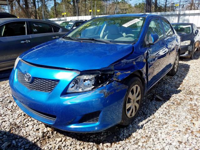 1NXBU4EE8AZ294634 - 2010 TOYOTA COROLLA BASE  photo 2