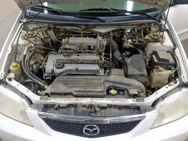 JM1BJ222010441788 - 2001 MAZDA PROTEGE DX WHITE photo 7