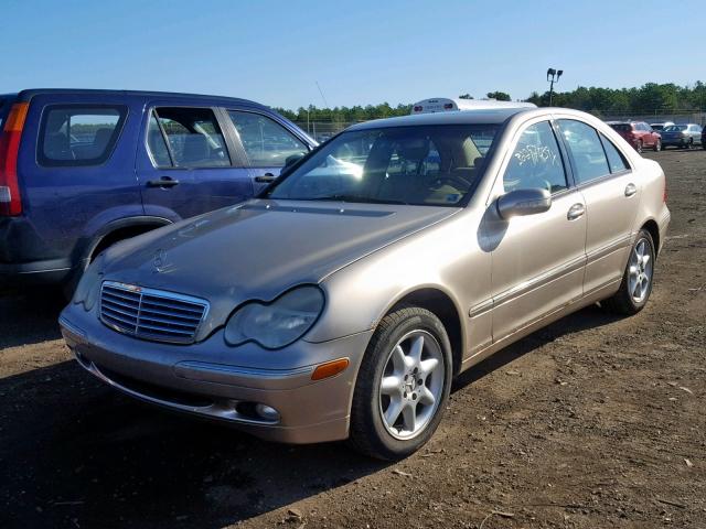 WDBRF61J23A425586 - 2003 MERCEDES-BENZ C 240 BEIGE photo 2