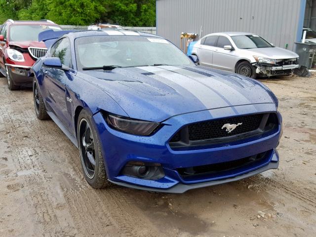 1FA6P8CF2G5223843 - 2016 FORD MUSTANG GT BLUE photo 1