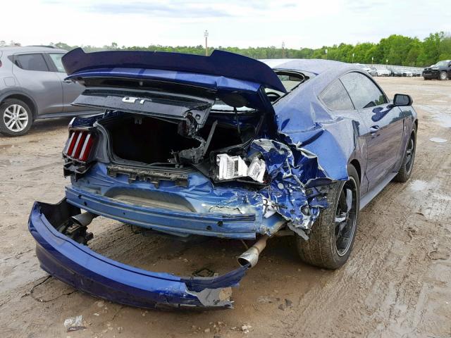 1FA6P8CF2G5223843 - 2016 FORD MUSTANG GT BLUE photo 4
