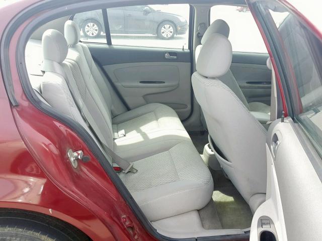 1G1AL55FX77199378 - 2007 CHEVROLET COBALT LT BURGUNDY photo 6