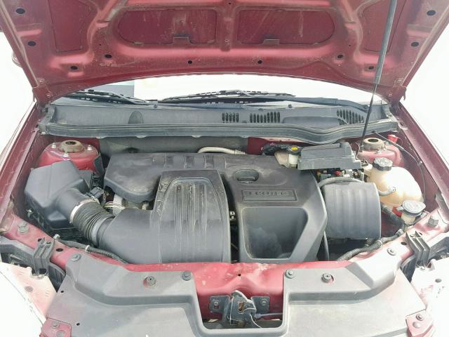 1G1AL55FX77199378 - 2007 CHEVROLET COBALT LT BURGUNDY photo 7