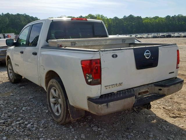 1N6BA0EK7BN318765 - 2011 NISSAN TITAN S WHITE photo 3