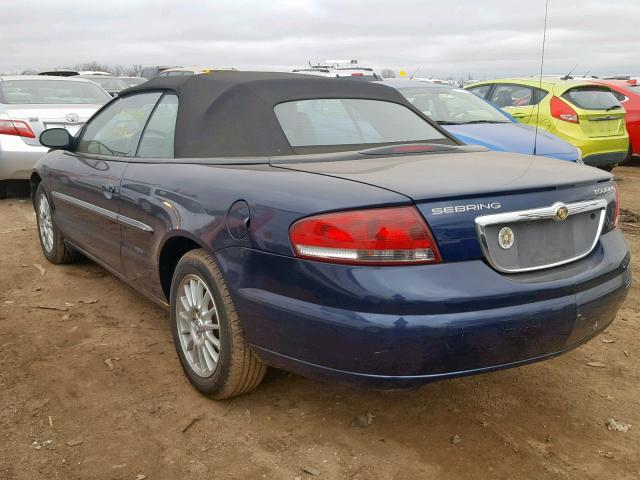 1C3EL55RX5N699671 - 2005 CHRYSLER SEBRING TO BLUE photo 3