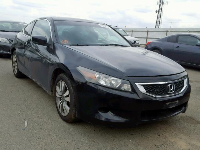 1HGCS12848A022283 - 2008 HONDA ACCORD EXL BLACK photo 1