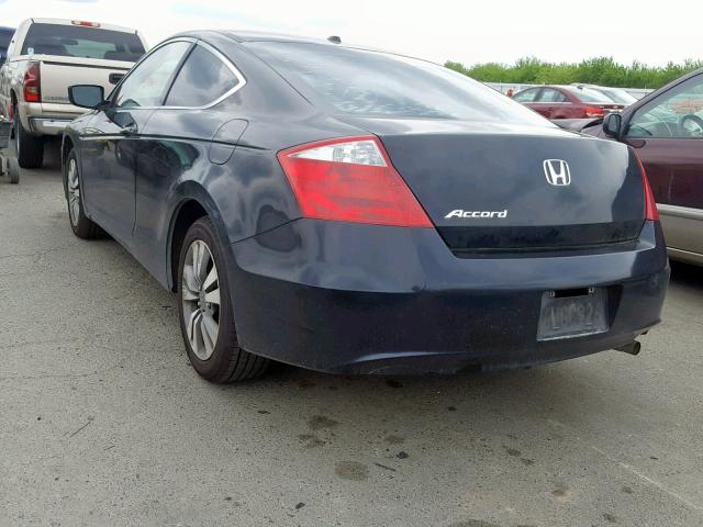 1HGCS12848A022283 - 2008 HONDA ACCORD EXL BLACK photo 3