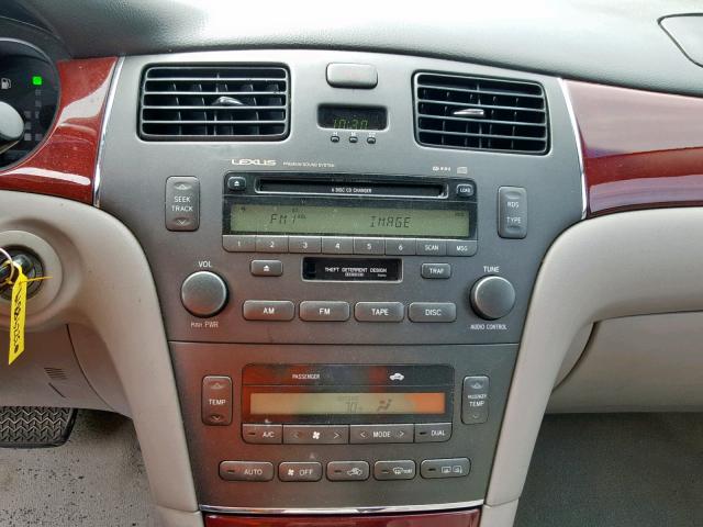 JTHBF30G025009372 - 2002 LEXUS ES 300 SILVER photo 9