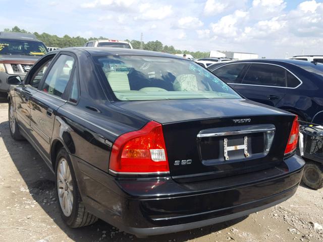 YV1TS92D141341641 - 2004 VOLVO S80 BLACK photo 3