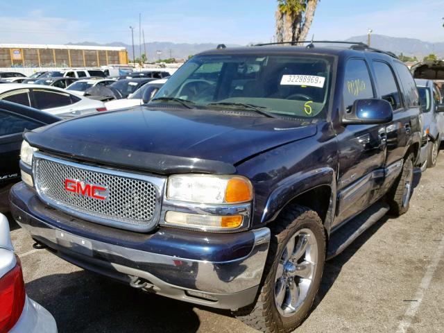 1GKEK13TX4R214947 - 2004 GMC YUKON BLUE photo 2